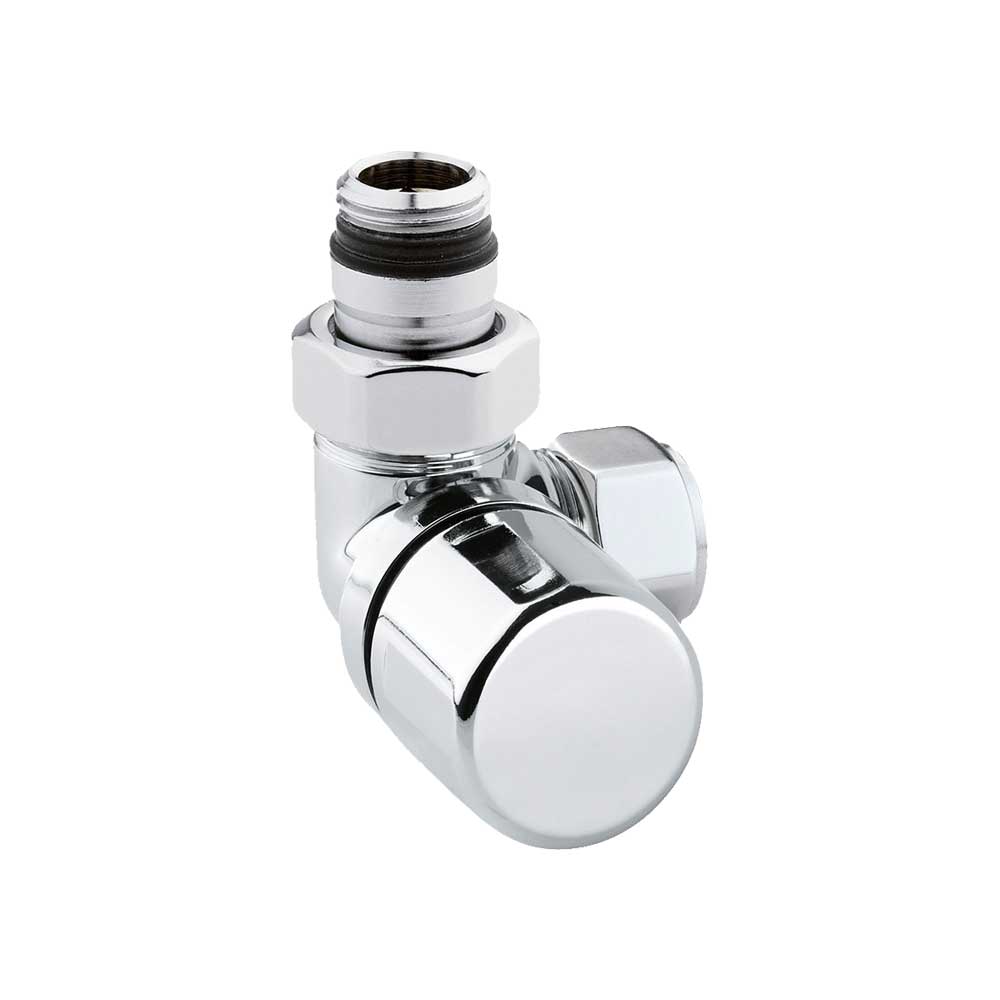 Valvola d'arredo ad angolo SX termostatizzabile cromo Arteclima 1/2" - 24x19 - HD casa
