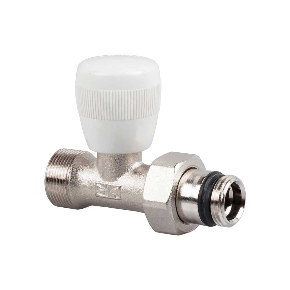 Valvola diritta attacco per tubo rame e multistrato serie UNIVERSAL" 1/2" x passo 1/2" — SR - HD casa