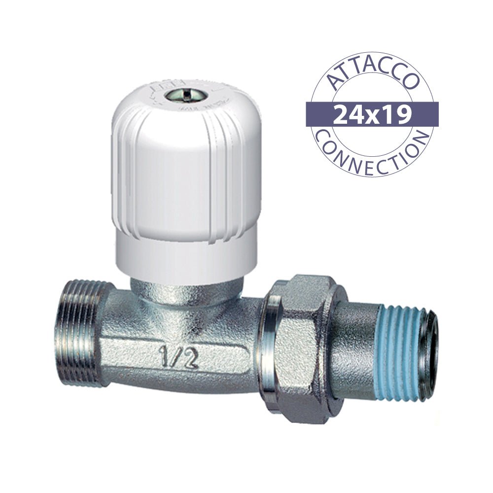 Valvola diritta per tubo rame, plastica e multistrato FAR 3/8" - 24x19 - HD casa
