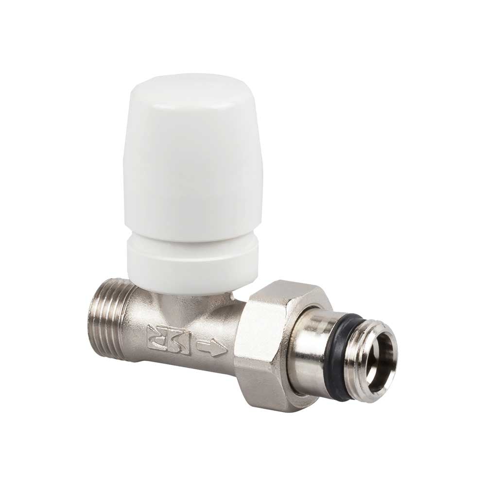 Valvola diritta termostatizzabile attacco per tubo rame e multistrato serie UNIVERSAL" 1/2" x 1/2" — SR - HD casa