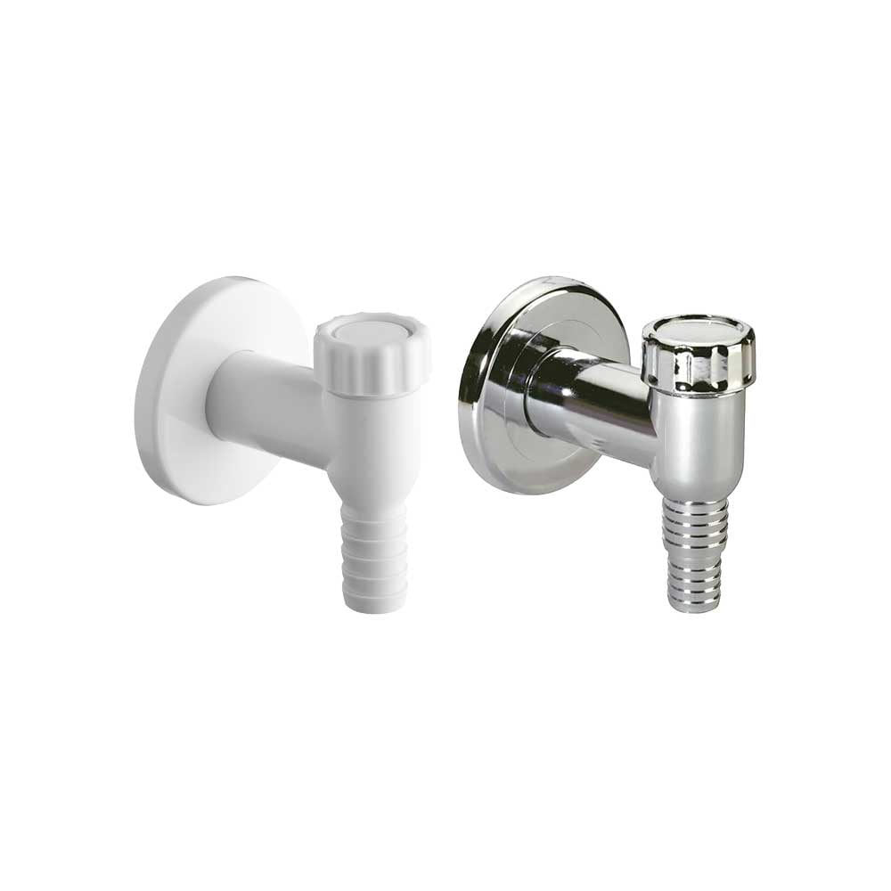 Valvola esterna orientabile per attacco lavatrice o lavastoviglie cromo Ø32 mm — MADE IN Italy - HD casa