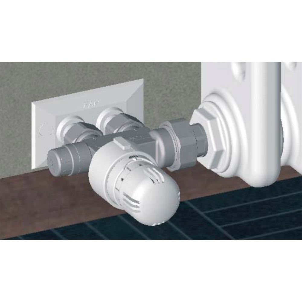 Valvola monotubo termostatizzabile con detentore FAR 1/2" - 24x19 - HD casa