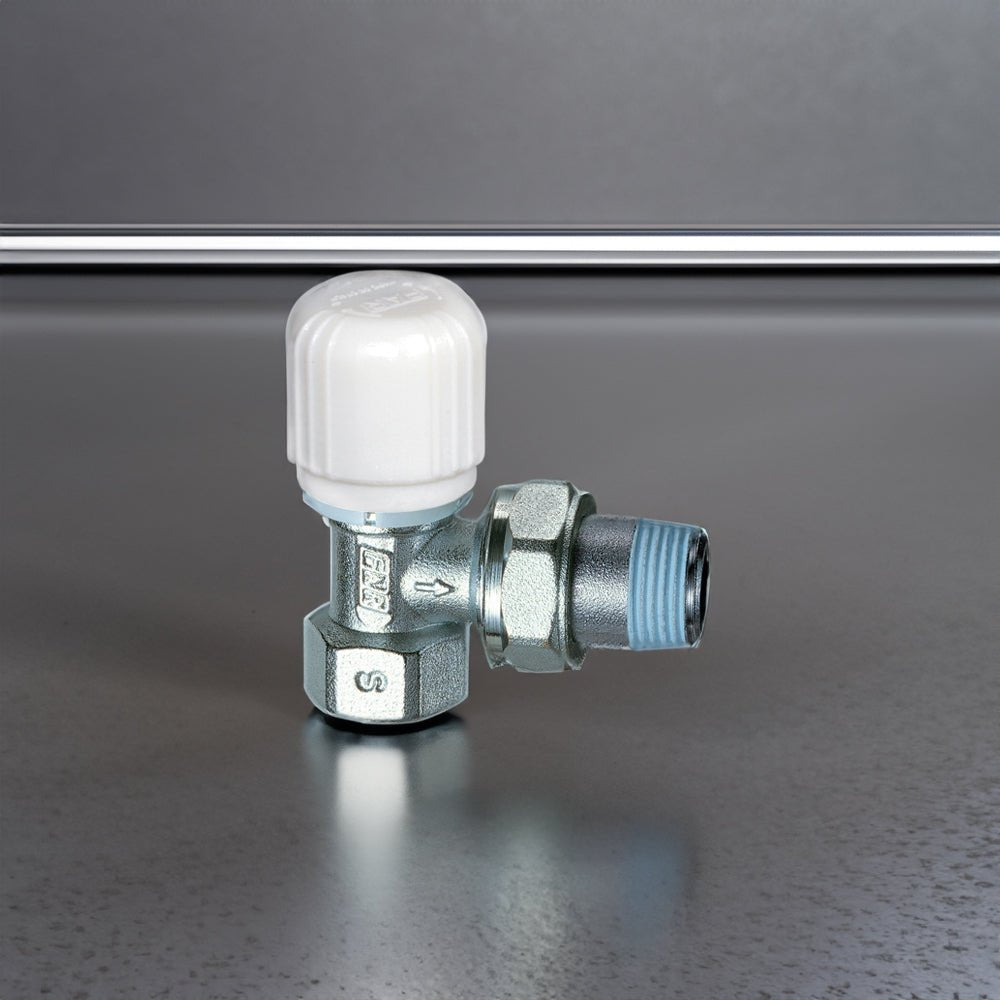 Valvola termostatizzabile a squadra attacco ferro FAR 1/2" x 1/2" - HD casa