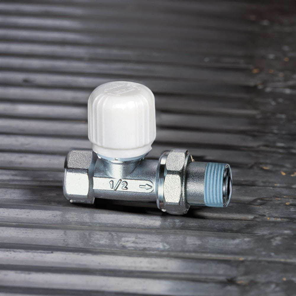 Valvola termostatizzabile diritta attacco ferro FAR 1/2" - 1/2" - HD casa