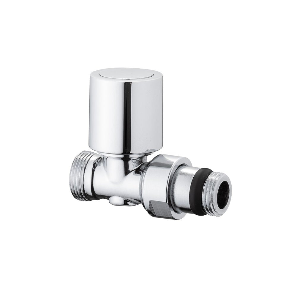 Valvola termostatizzabile diritta attacco rame, multistrato e PE-X Aida cromo 1/2" - 24x1,5 — ICMA - HD casa
