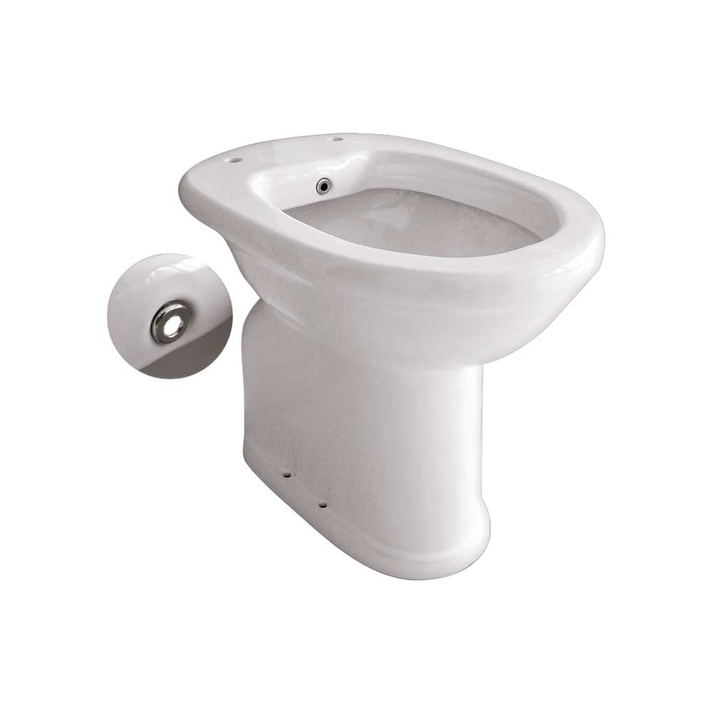 Vaso-bidet per disabile chiuso H.50 scarico a terra - HD casa