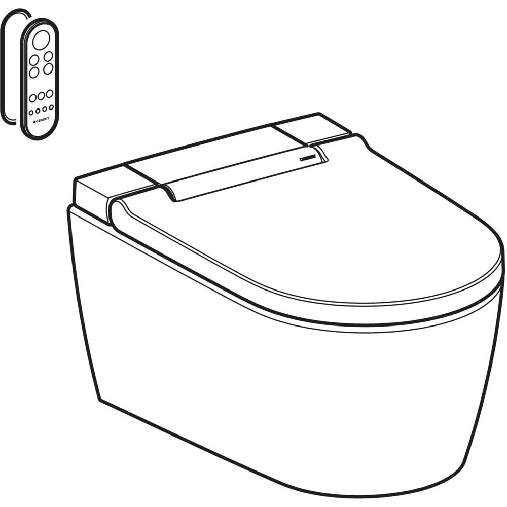 Vaso bidet sospeso aquaclean SELA" cromato — Geberit - HD casa