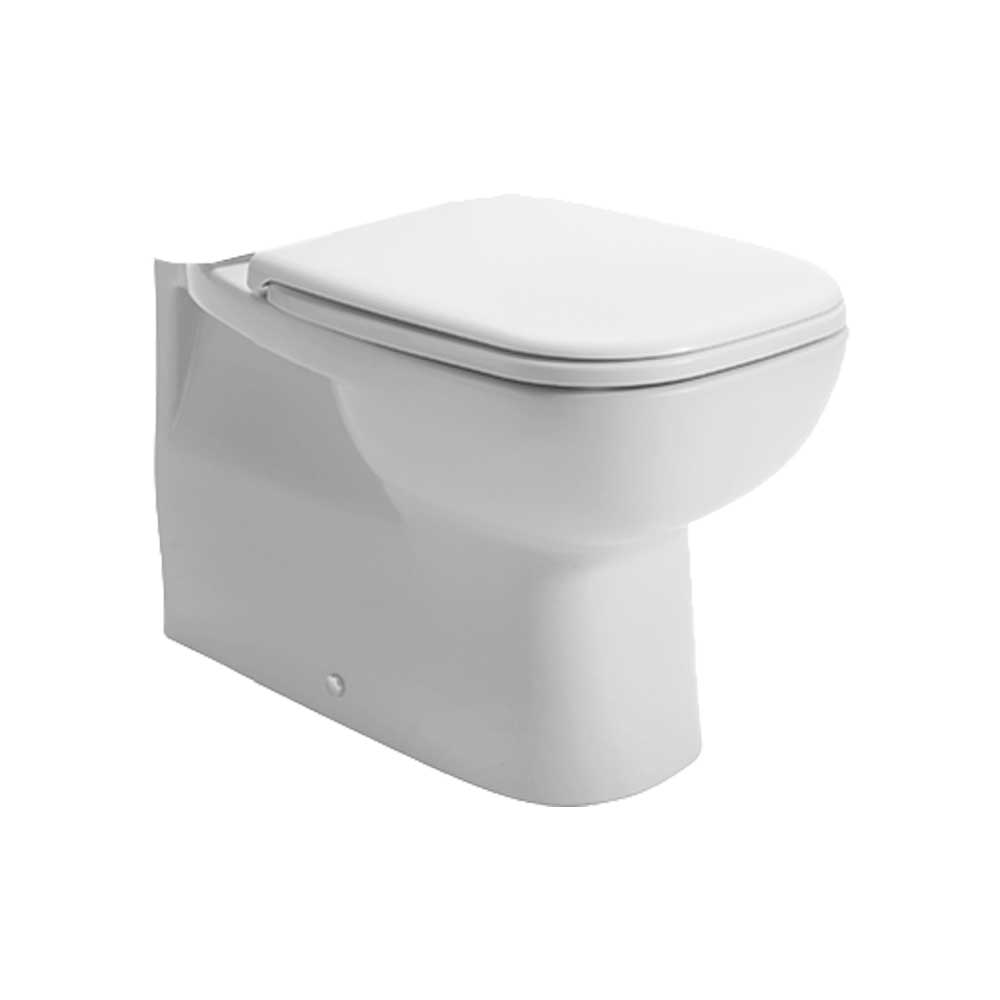 Vaso filo muro monoblocco D-code scarico universale 35x56 — Duravit - HD casa