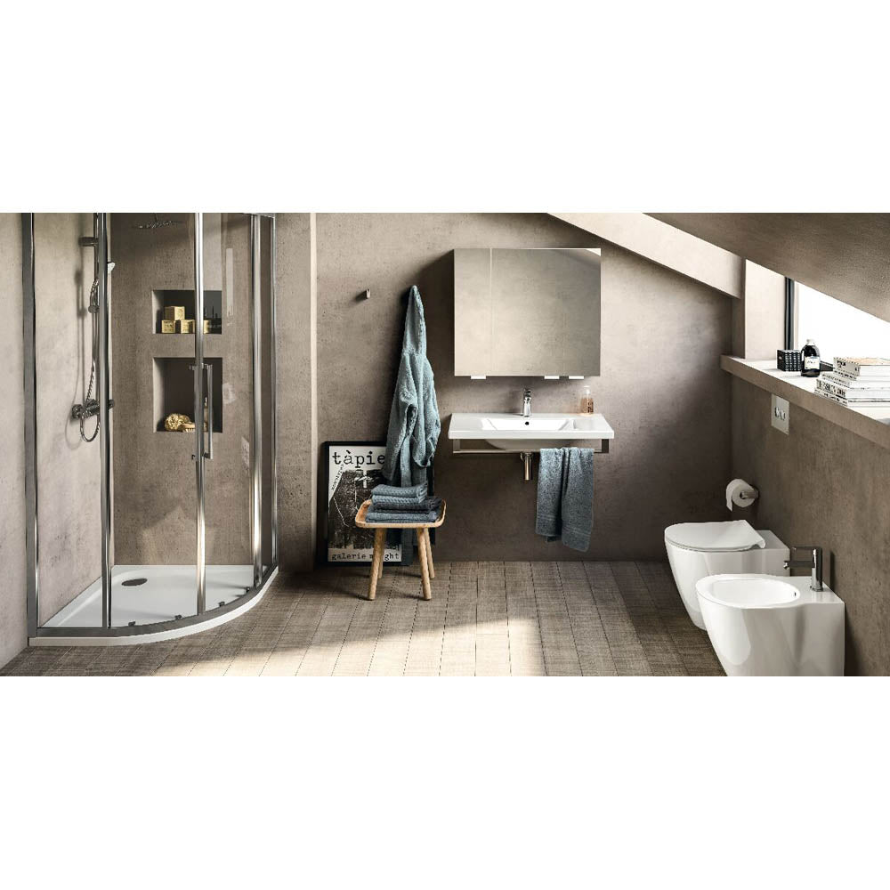 Vaso filo parete aquablade scarico univ. traslato Connect con sedile chiusura rallentata — Ideal Standard - HD casa