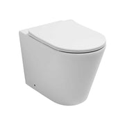 Vaso filo parete Elysium rimfree con scarico ciclonico bianco lucido - sc. universale — Mood Ceramic - HD casa
