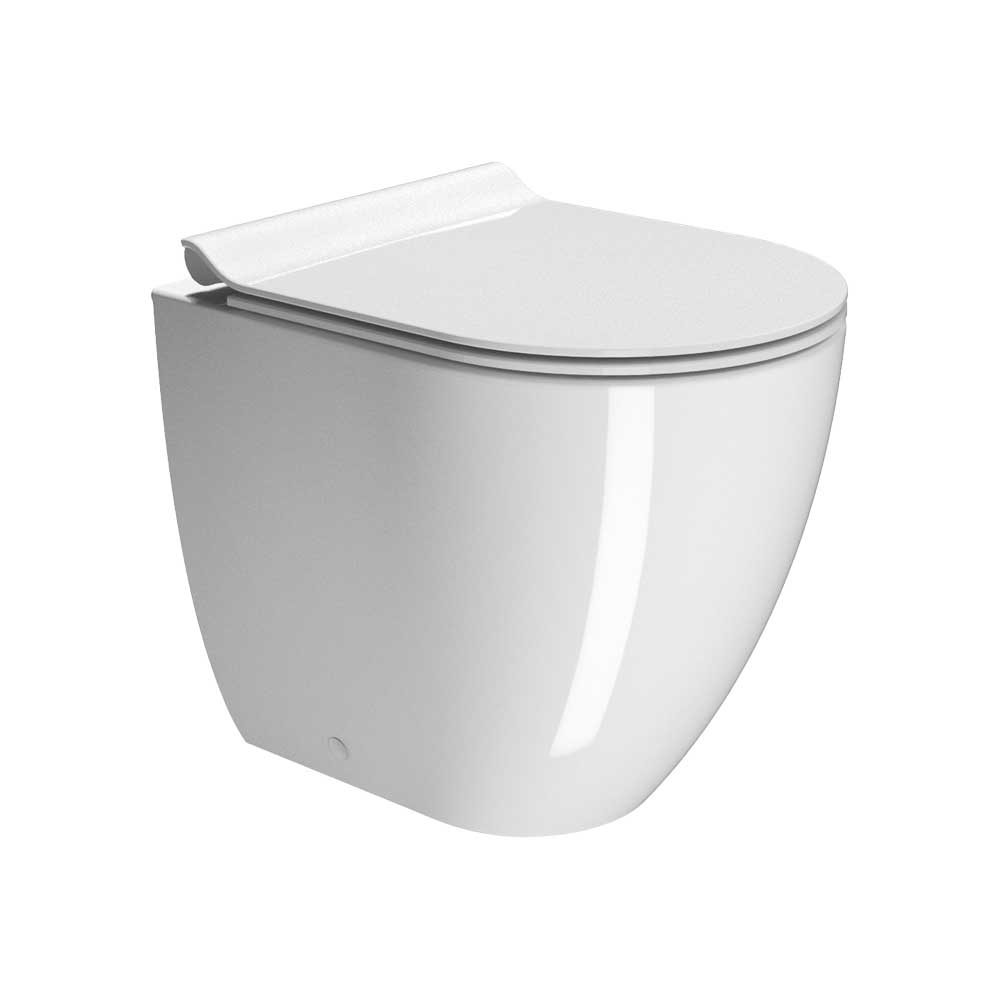 Vaso filo parete Linea rimfree scarico universale — Mood Ceramic - HD casa