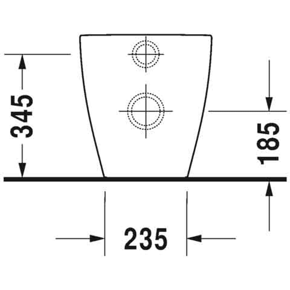 Vaso filo parete me by STARCK" scarico universale — Duravit - HD casa