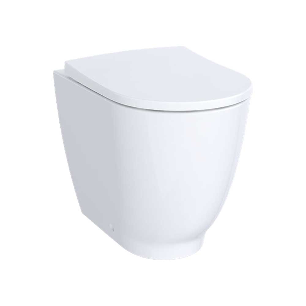 Vaso filo parete rimfree Acanto con sedile chiusura rallentata — Geberit - HD casa