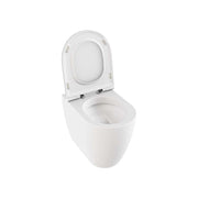 Vaso filo parete rimfree Comoda scarico universale — Azzurra - HD casa