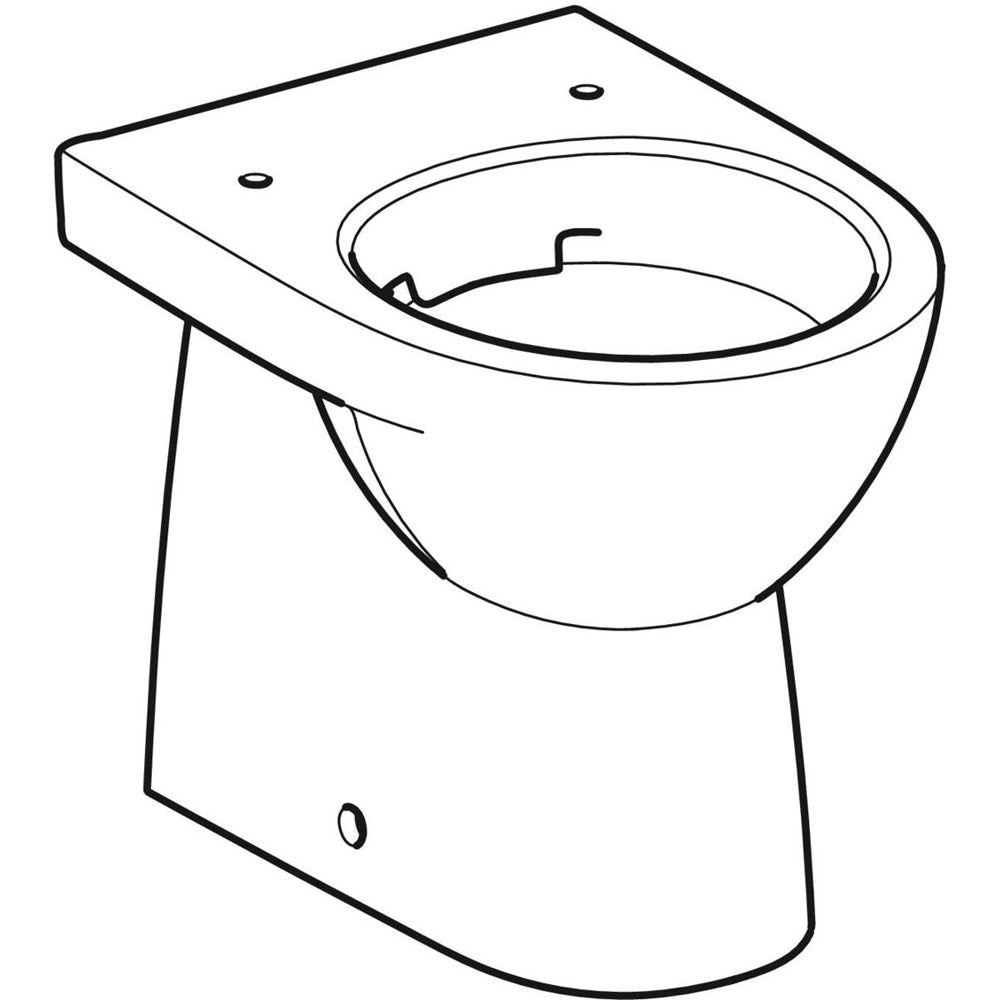 Vaso filo parete rimfree selnova COMPACT" scarico universale — Geberit - HD casa