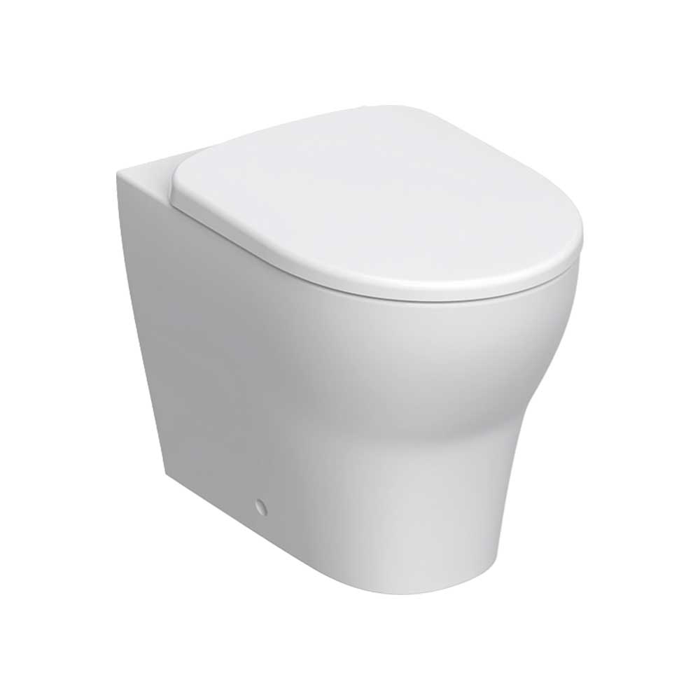 Vaso filo parete rimfree selnova PREMIUM" scarico universale con sedile chiusura normale — Geberit - HD casa