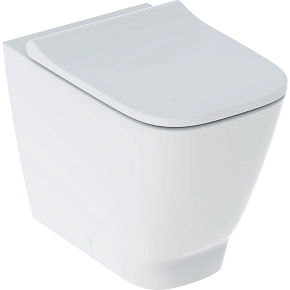 Vaso filo parete rimfree Smyle con sedile chiusura rallentata — Geberit - HD casa