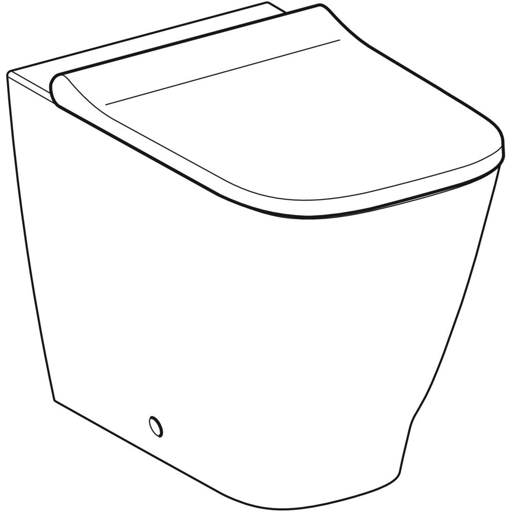 Vaso filo parete rimfree Smyle con sedile chiusura rallentata — Geberit - HD casa