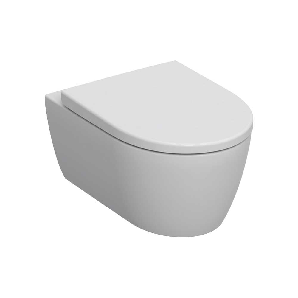 Vaso sospeso rimfree Icon con sedile chiusura rallentata — Geberit - HD casa