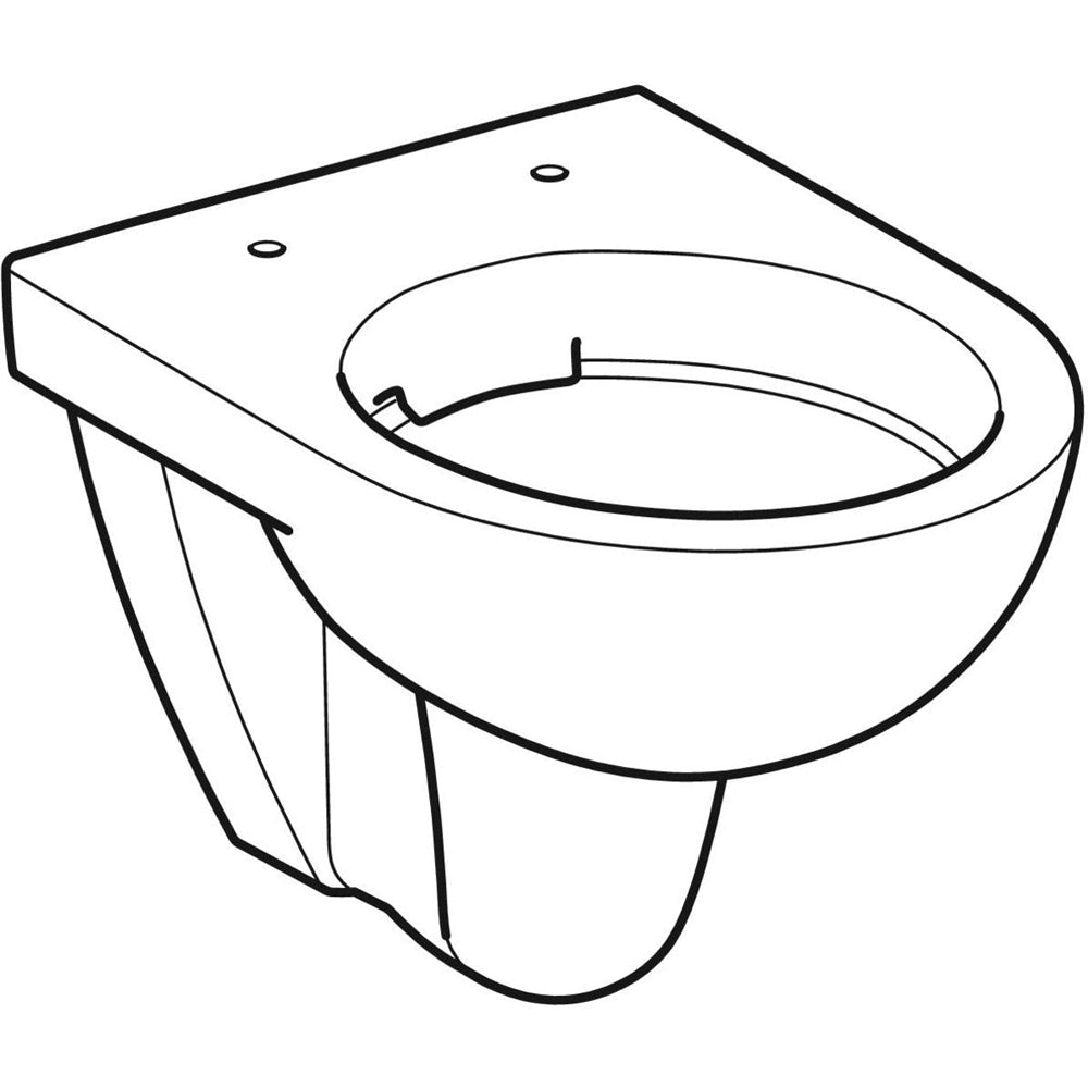 Vaso sospeso rimfree selnova COMPACT" bianco - a cacciata — Geberit - HD casa