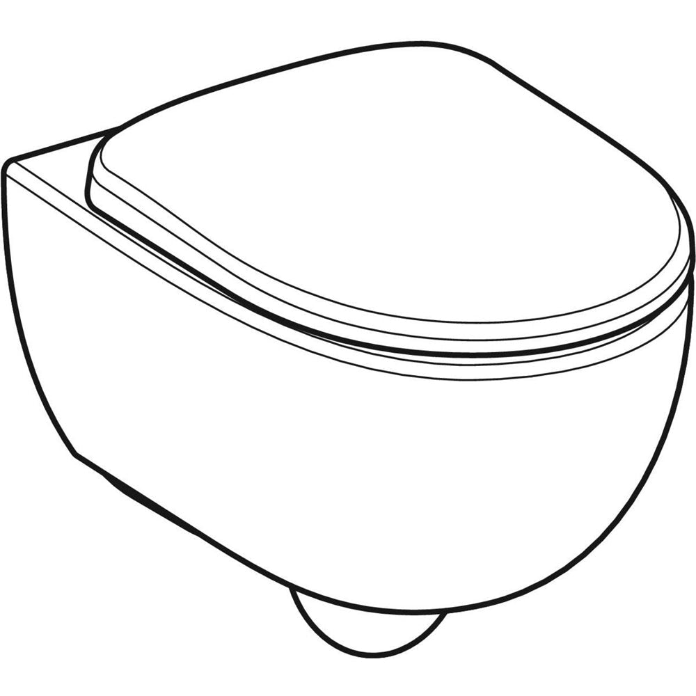 Vaso sospeso rimfree selnova PREMIUM" con sedile chiusura normale — Geberit - HD casa