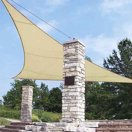 Vela ombreggiante triangolare Cardinale 3x3x3 mt - HD casa