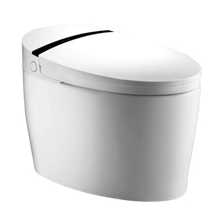 WC Elettronico Tondo Apollo in Ceramica Bianca con Lavaggio Automatico e Telecomando Bluetooth - HD casa