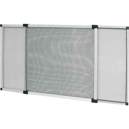 Zanzariera a pannello estensibile Cardinale 50x70 cm - colore argento - HD casa