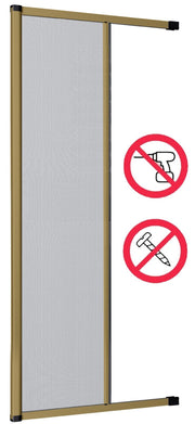 Zanzariera avvolgibile laterale cm 250 x 160 colore bronzo con fissaggio ad espansione - HD casa