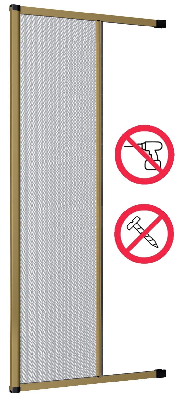 Zanzariera avvolgibile laterale cm 250 x 160 colore bronzo con fissaggio ad espansione - HD casa