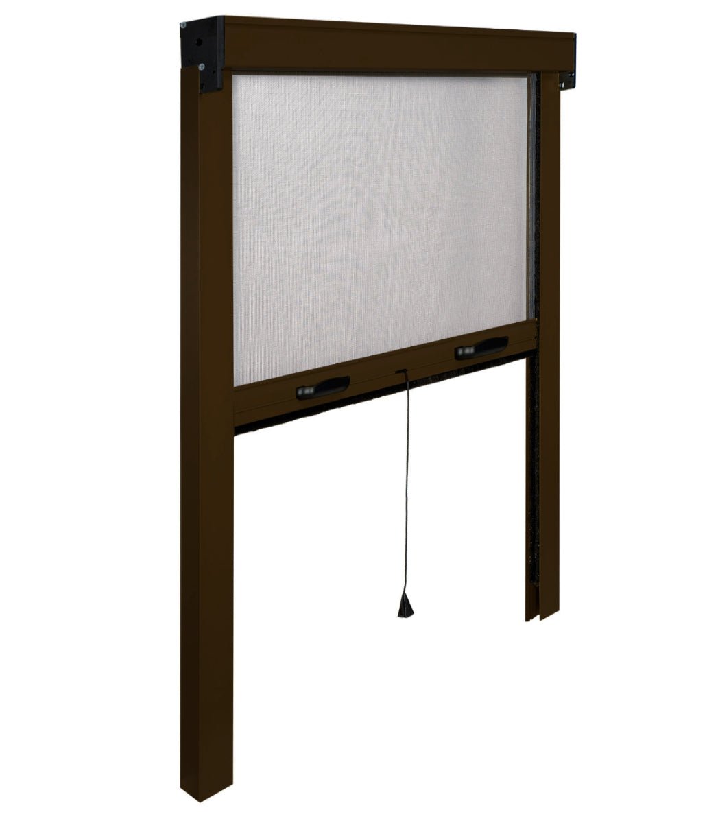 Zanzariera avvolgibile verticale 140x160 cm - colore marrone - HD casa