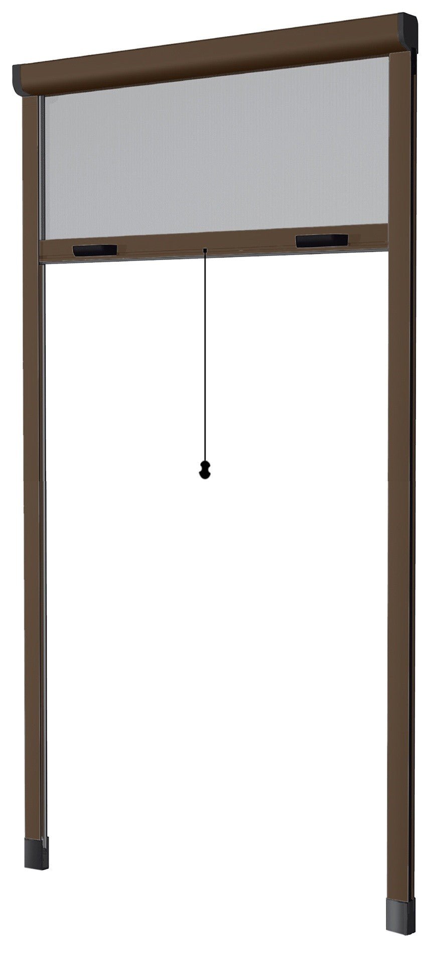 Zanzariera Avvolgibile Verticale cm 140 x 170 marrone Con Frizione - HD casa