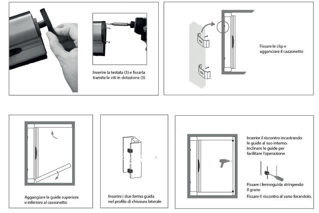 Zanzariere a rullo con cassonetto da 32mm apertura laterale 150x250 bianca - HD casa