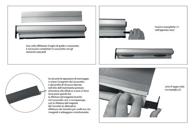 Zanzariere a rullo con cassonetto da 42mm apertura laterale 150x250 Marrone - HD casa