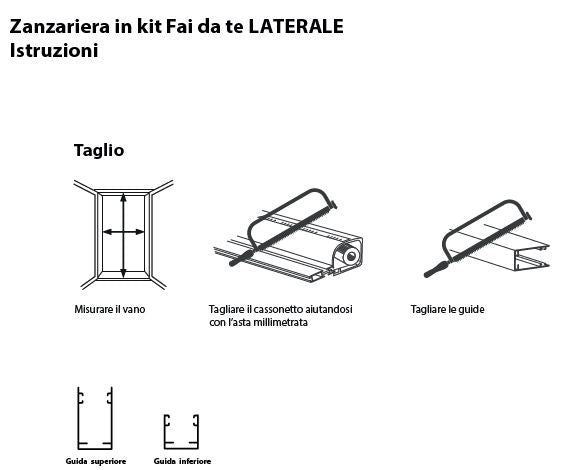 Zanzariere a rullo con cassonetto da 42mm apertura laterale 160x250 Marrone - HD casa